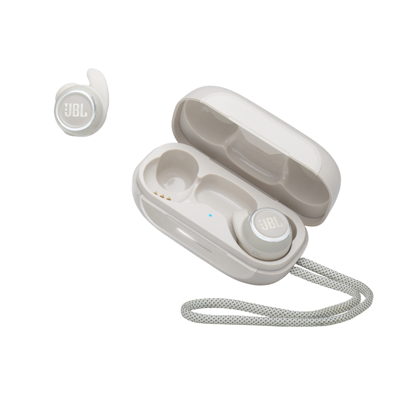 JBL Reflect Mini NC - White - Waterproof true wireless Noise Cancelling sport earbuds - Detailshot 7 image number null